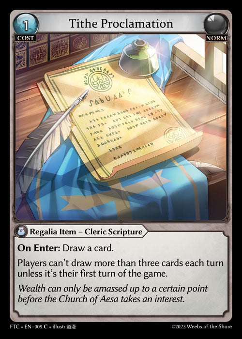 Tithe Proclamation (Fractured Crown) EN-009 Common