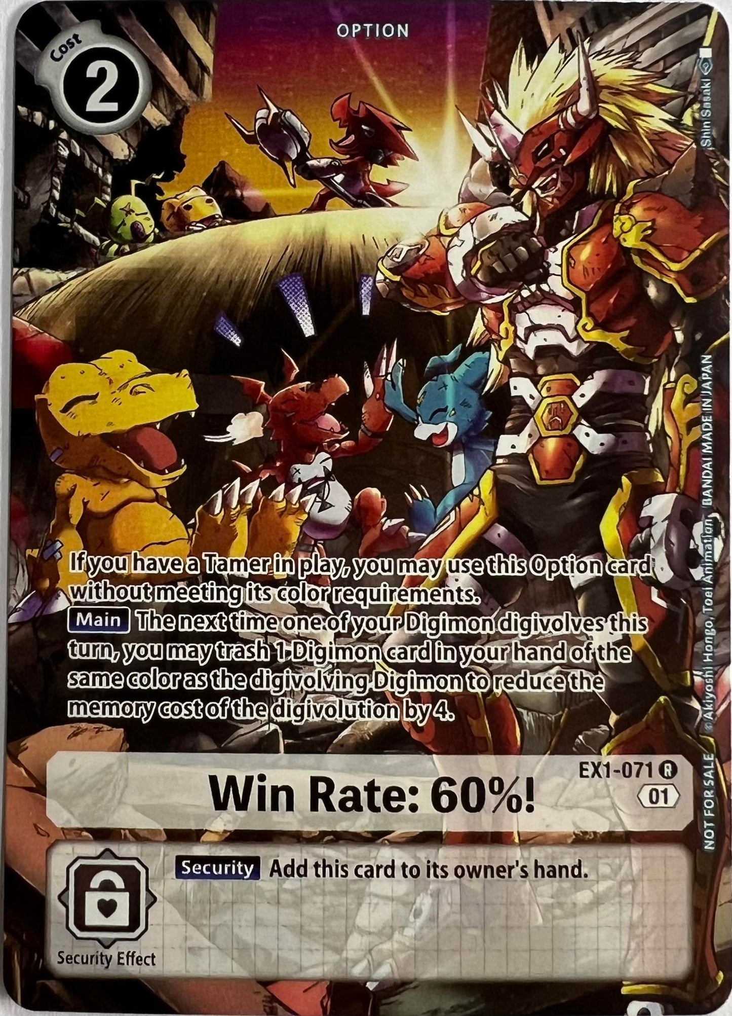 Win Rate: 60%! (EX1-071)