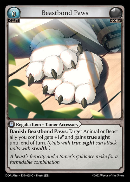 Doa Alter EN-025 Beastbond Paws