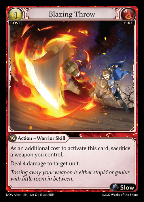 Doa Alter EN-120 Blazing Throw