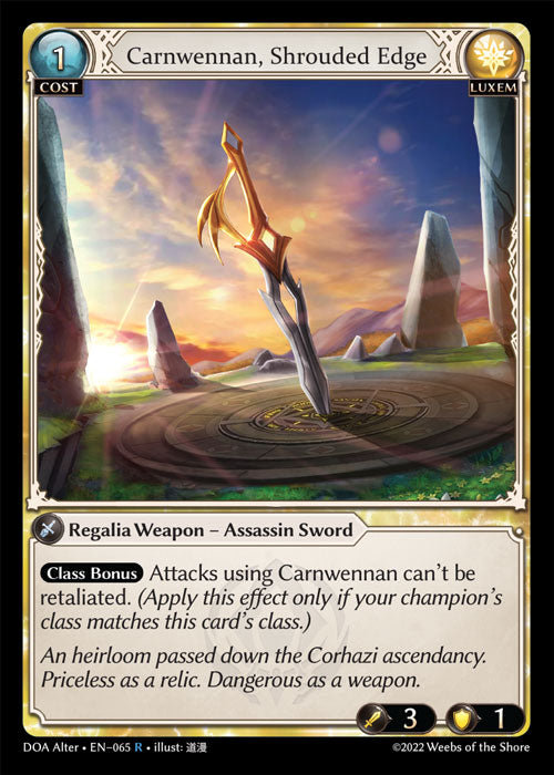Doa Alter EN-065 Carnwennan, Shrouded Edge