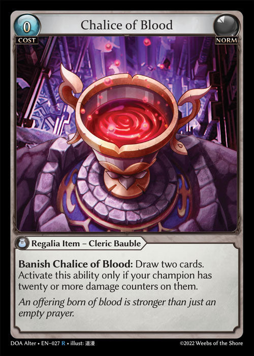 Doa Alter EN-027 Chalice of Blood