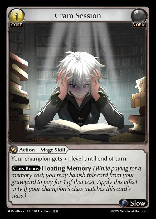 Doa Alter EN-078 Cram Session