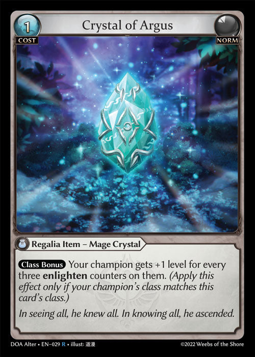 Doa Alter EN-029 Crystal of Argus
