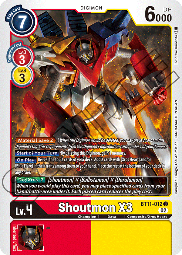 Shoutmon X3 (BT11-012) Uncommon