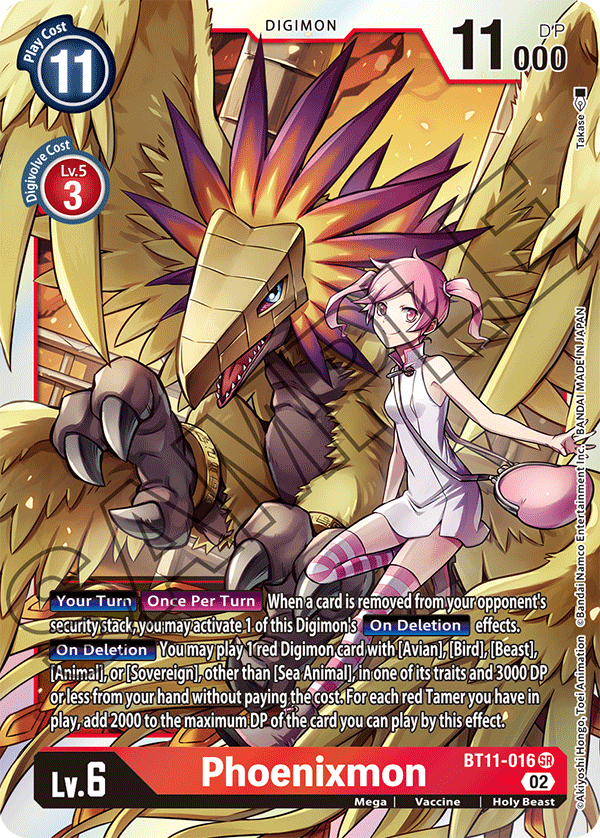 Phoenixmon (BT11-016) Super Rare