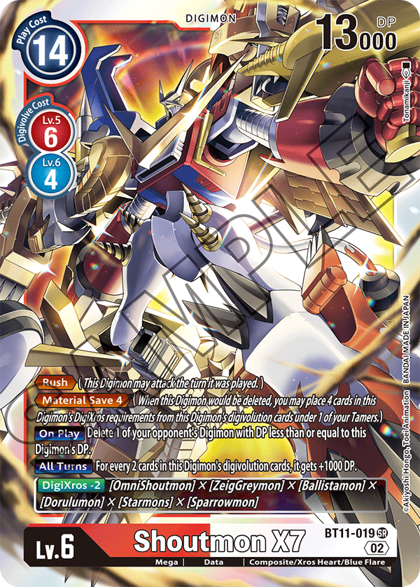 Shoutmon X7 (BT11-019) Super Rare