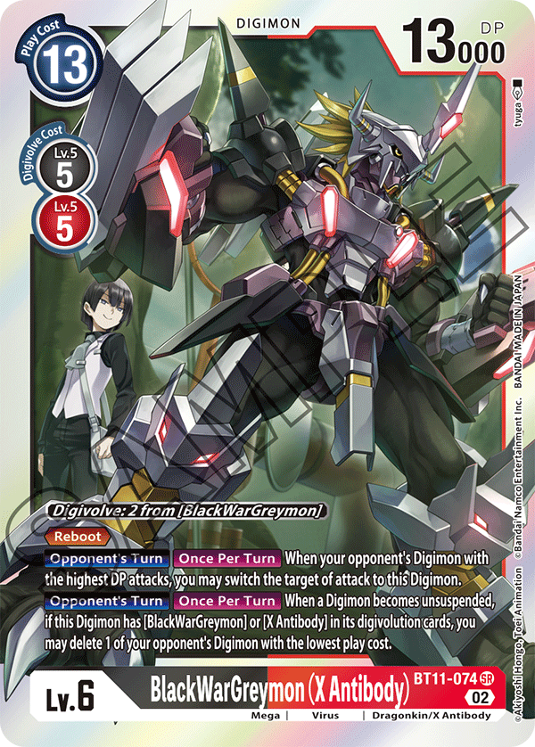 BlackWarGreymon (X Antibody) (BT11-074) Super Rare