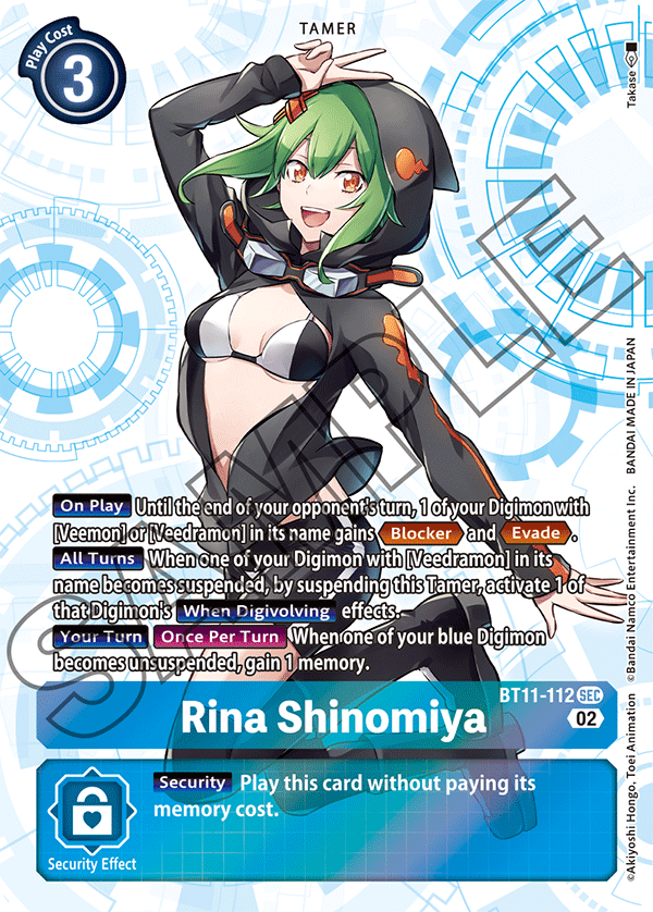 Rina Shinomiya (BT11-112) Secret Rare