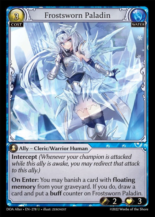 Doa Alter EN-278 Foil Frostsworn Paladin