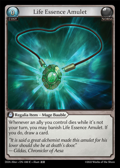 Doa Alter EN-040 Life Essence Amulet
