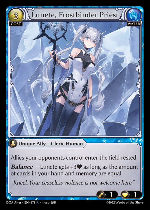 Doa Alter EN-178 Lunete, Frostbinder Priest