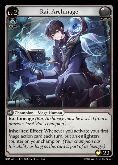 Doa Alter EN-008 Rai, Archmage