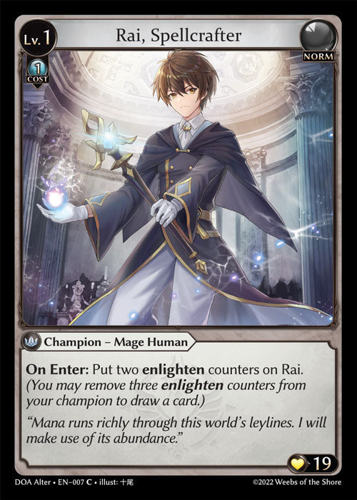 Doa Alter EN-007 Rai, Spellcrafter