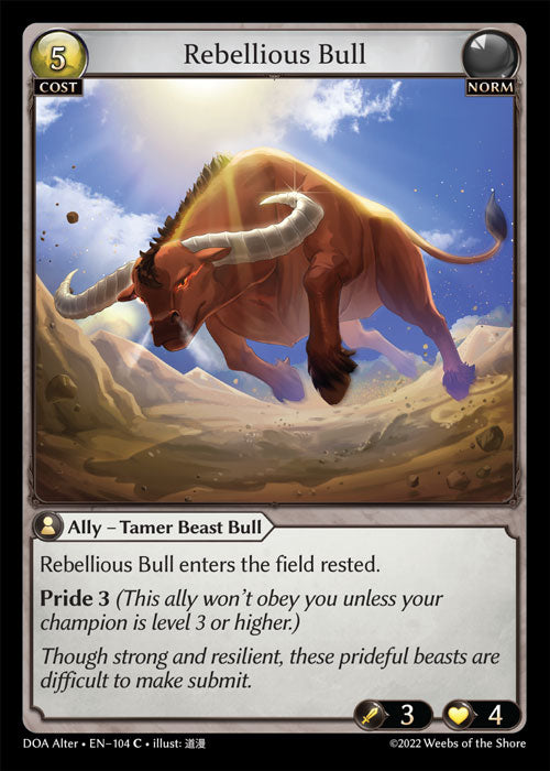 Doa Alter EN-104 Rebellious Bull