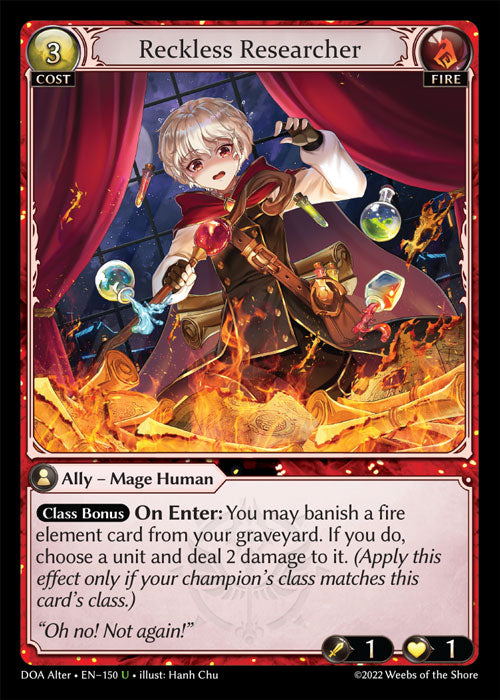 Doa Alter EN-150 Reckless Researcher