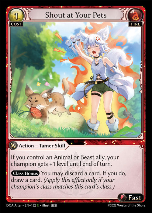 Doa Alter EN-152 Shout at Your Pets