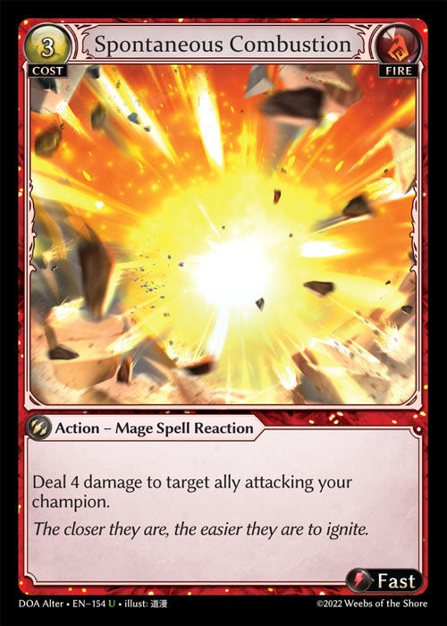 Doa Alter EN-154 Spontaneous Combustion