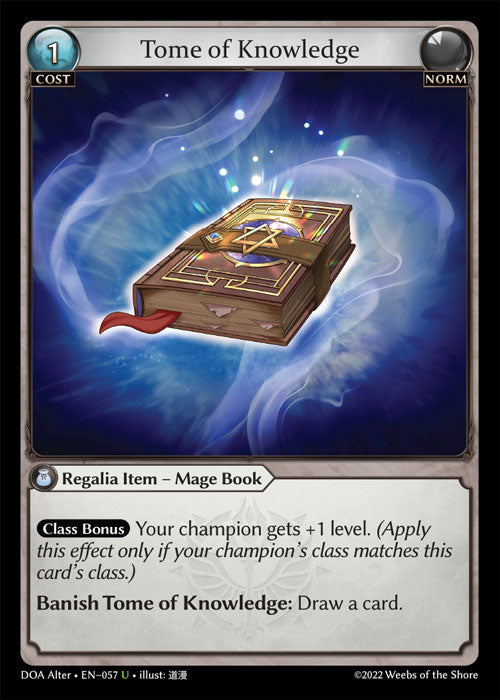 Doa Alter EN-057 Foil Tome of Knowledge