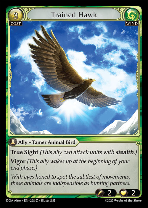 Doa Alter EN-228 Trained Hawk