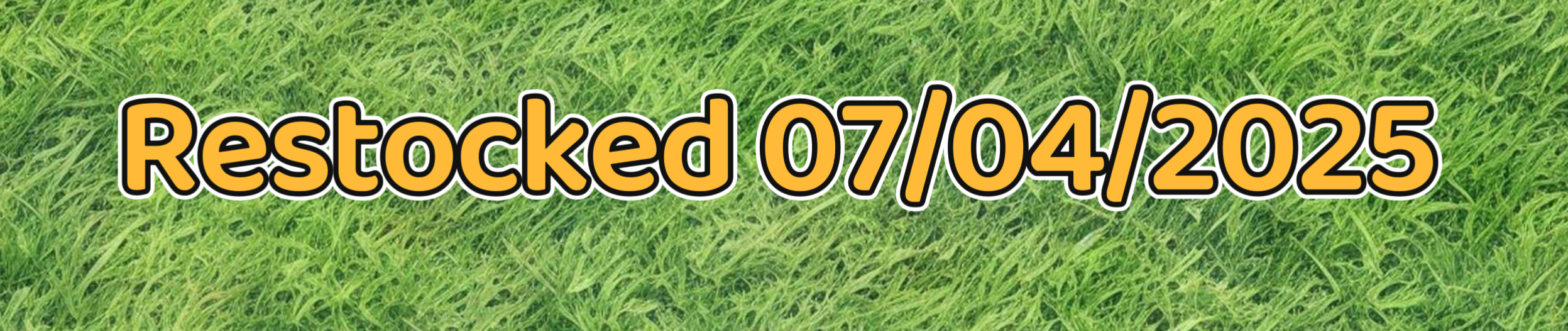 Restocked 07/04/2025