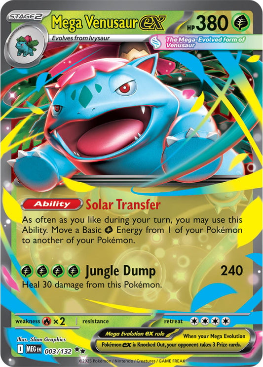 Mega Venusaur ex (003/132) Double Rare
