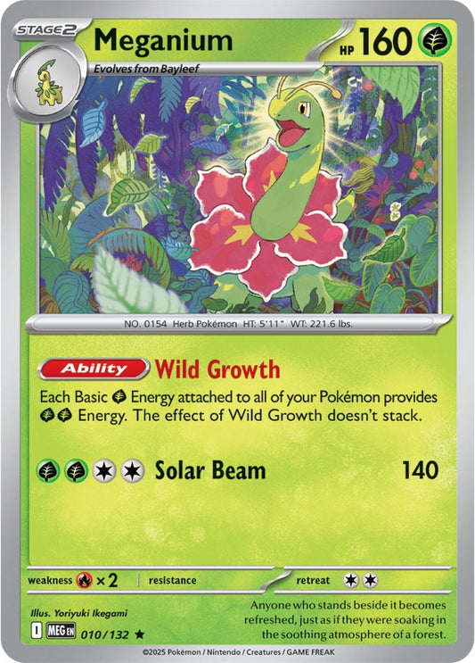 Meganium (010/132) Rare Holo Foil
