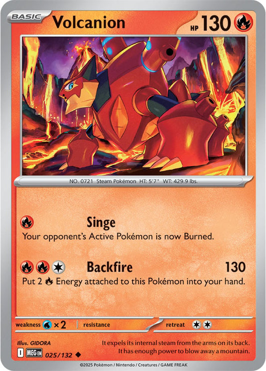 Volcanion [Reverse Holo] (025/132) Reverse Holo