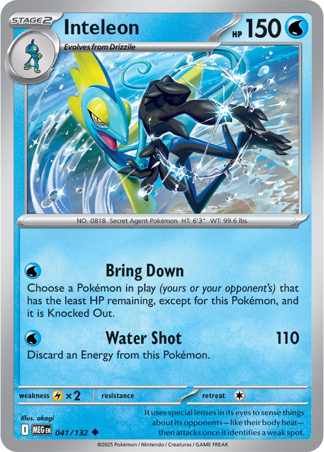 Inteleon [Reverse Holo] (041/132) Reverse Holo