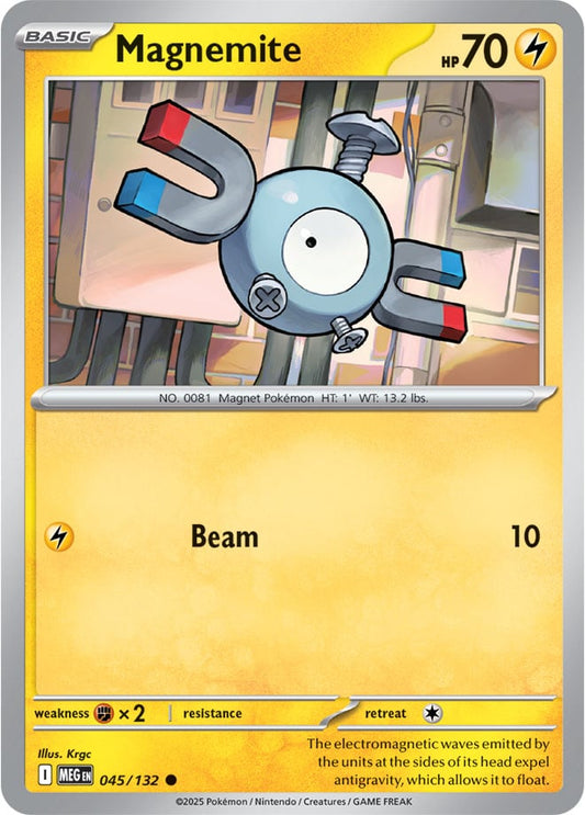 Magnemite [Reverse Holo] (045/132) Reverse Holo