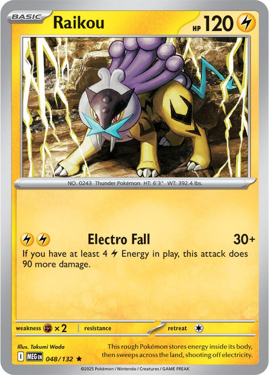 Raikou (048/132) Rare Holo Foil