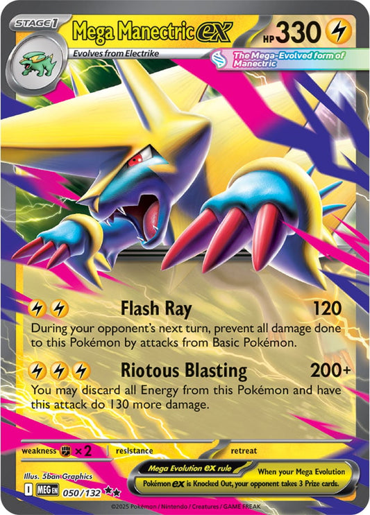 Mega Manectric ex (050/132) Double Rare