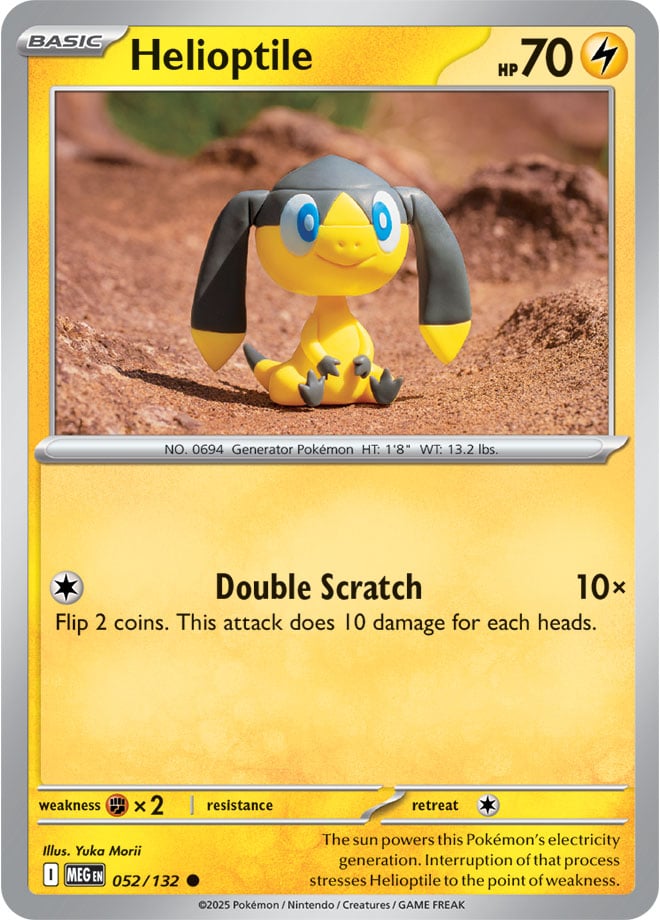 Helioptile [Reverse Holo] (052/132) Reverse Holo