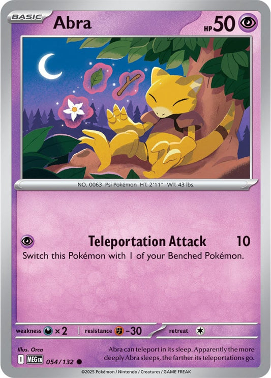 Abra [Reverse Holo] (054/132) Reverse Holo