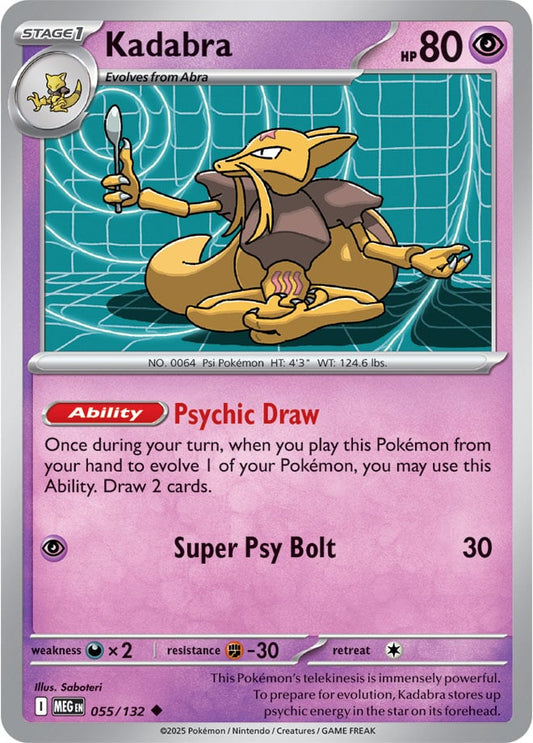 Kadabra [Reverse Holo] (055/132) Reverse Holo