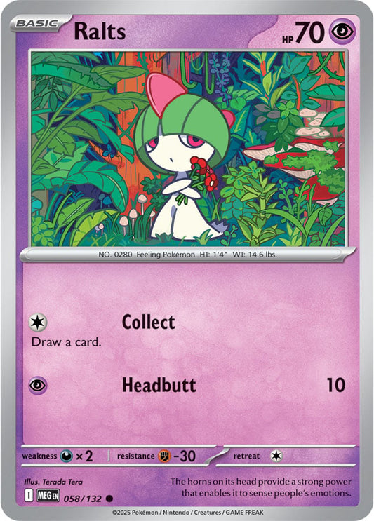 Ralts [Reverse Holo] (058/132) Reverse Holo