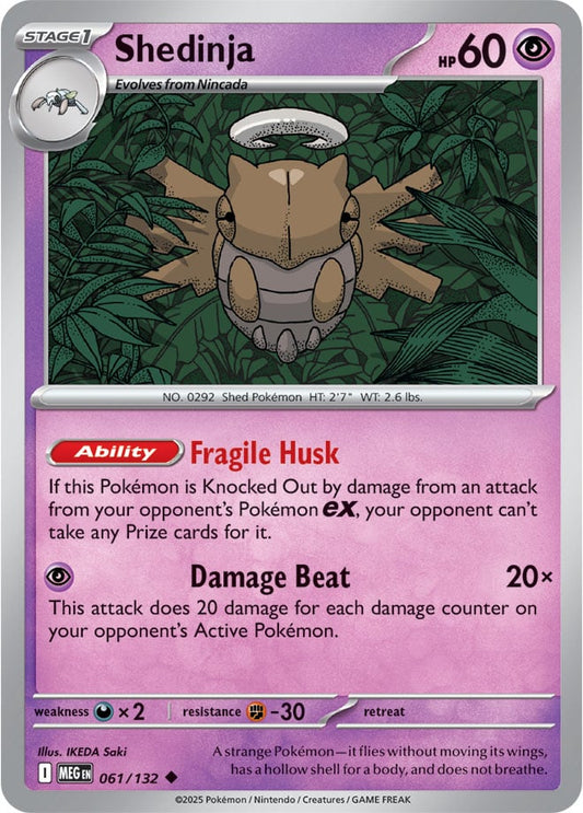 Shedinja [Reverse Holo] (061/132) Reverse Holo