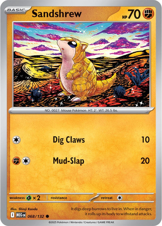 Sandshrew [Reverse Holo] (068/132) Reverse Holo