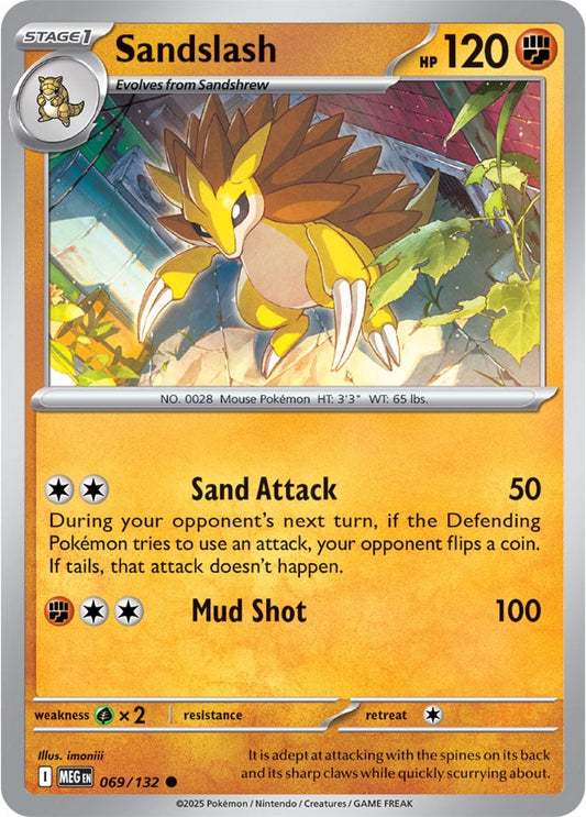 Sandslash [Reverse Holo] (069/132) Reverse Holo