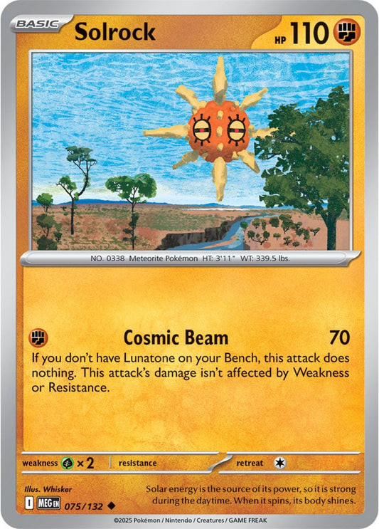 Solrock [Reverse Holo] (075/132) Reverse Holo