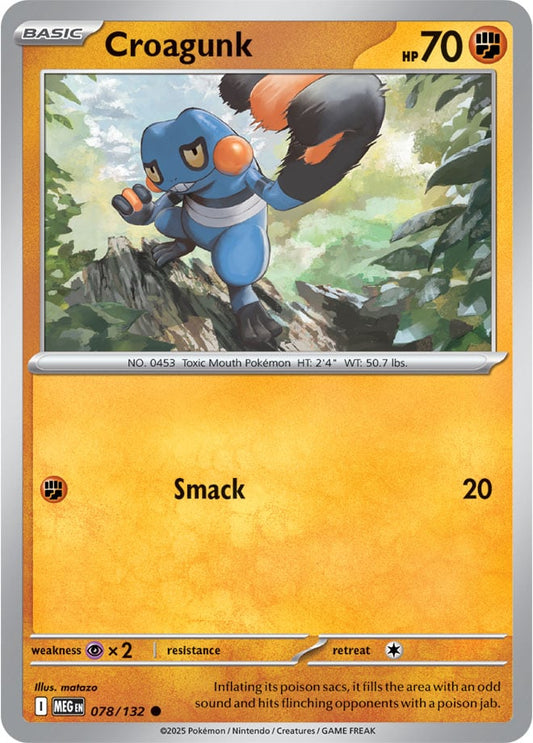 Croagunk [Reverse Holo] (078/132) Reverse Holo
