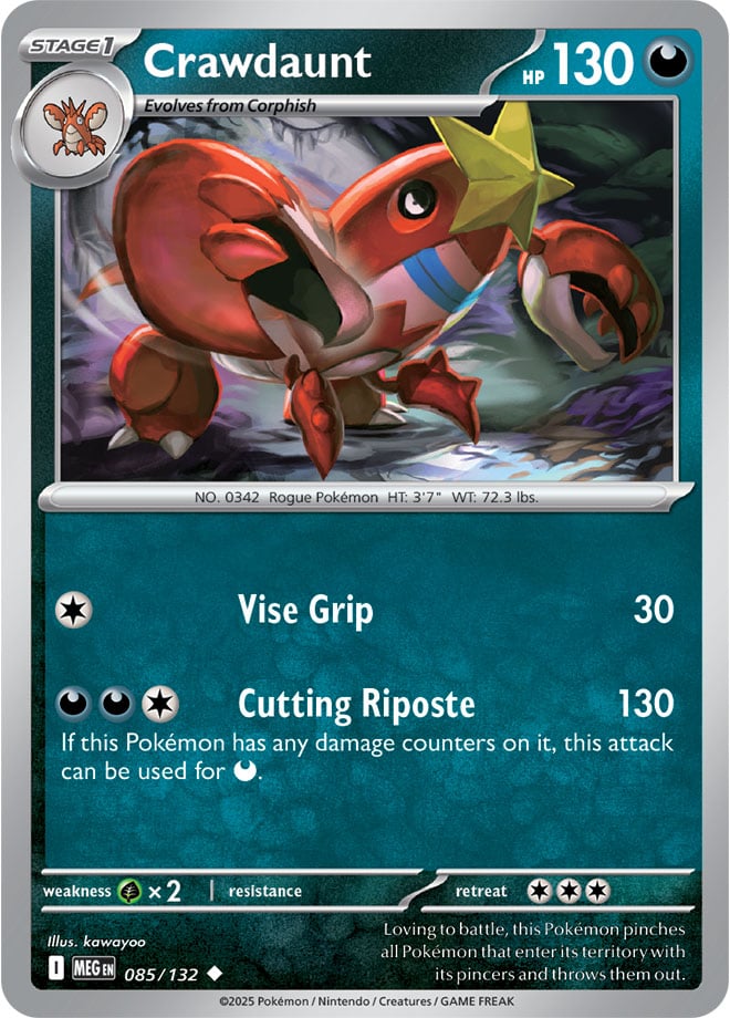 Crawdaunt [Reverse Holo] (085/132) Reverse Holo
