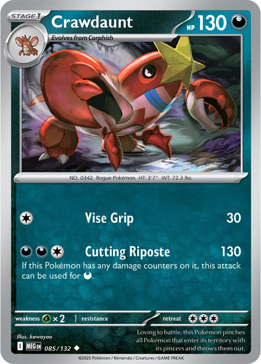 Crawdaunt [Reverse Holo] (085/132) Reverse Holo