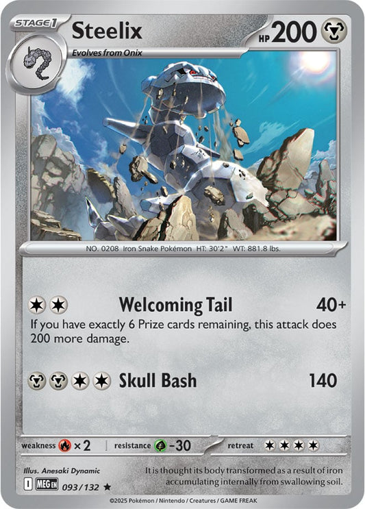 Steelix [Reverse Holo] (093/132) Reverse Holo