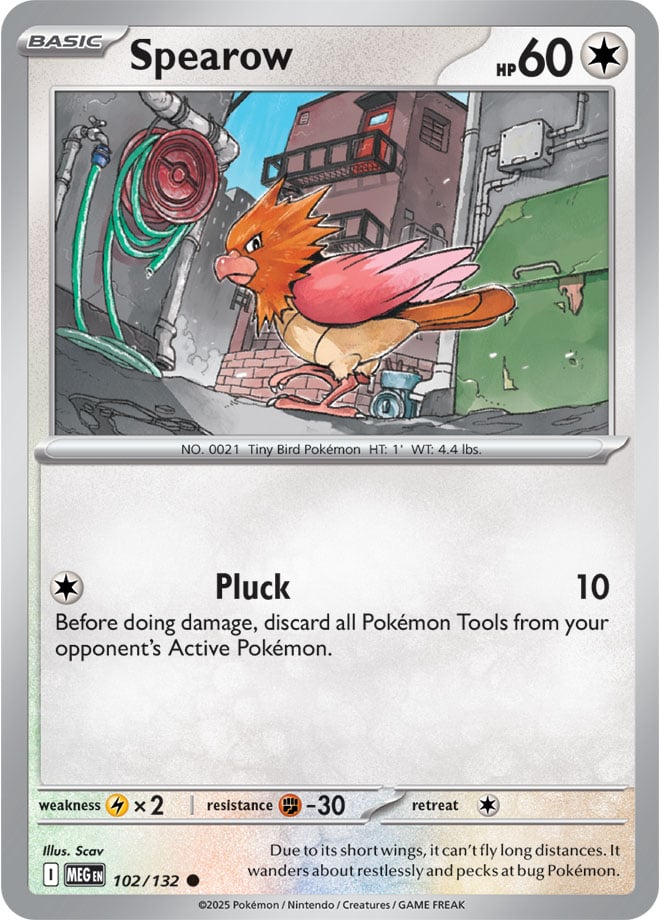 Spearow [Reverse Holo] (102/132) Reverse Holo