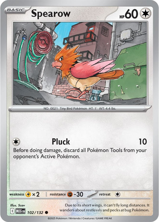 Spearow [Reverse Holo] (102/132) Reverse Holo