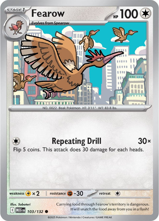 Fearow [Reverse Holo] (103/132) Reverse Holo