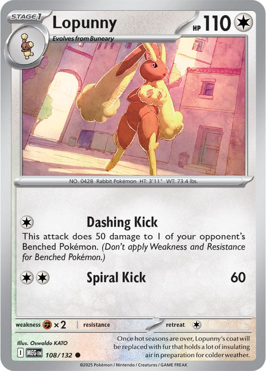 Lopunny [Reverse Holo] (108/132) Reverse Holo