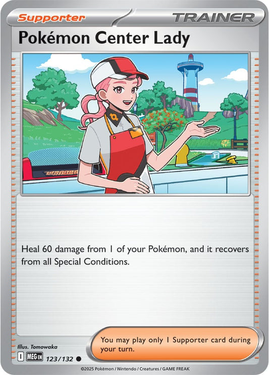 Pokemon Center Lady [Reverse Holo] (123/132) Reverse Holo