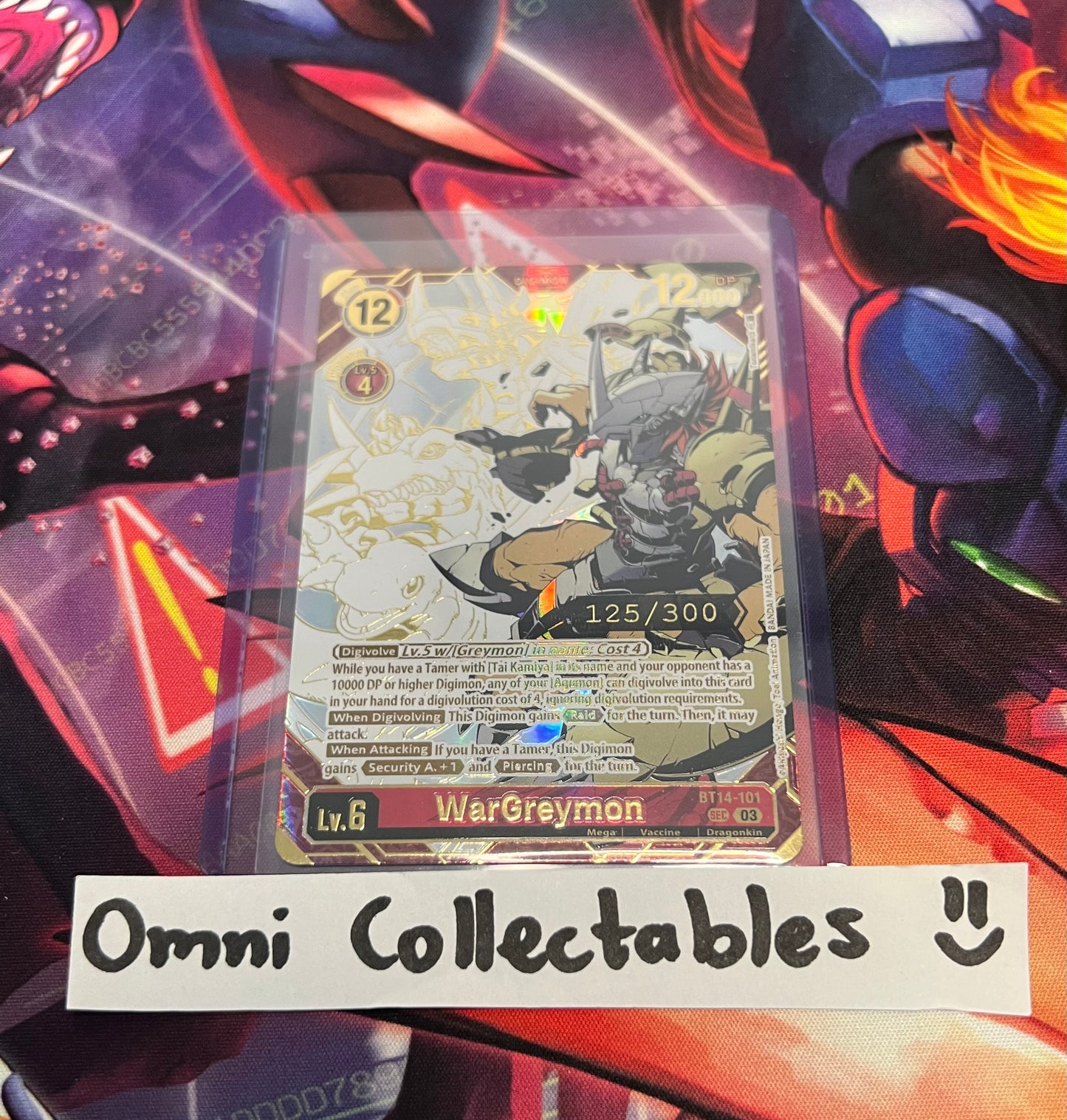 Wargreymon (BT14-101) Serial Number Rare